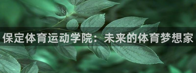 保定体育运动学院：未来的体育梦想家